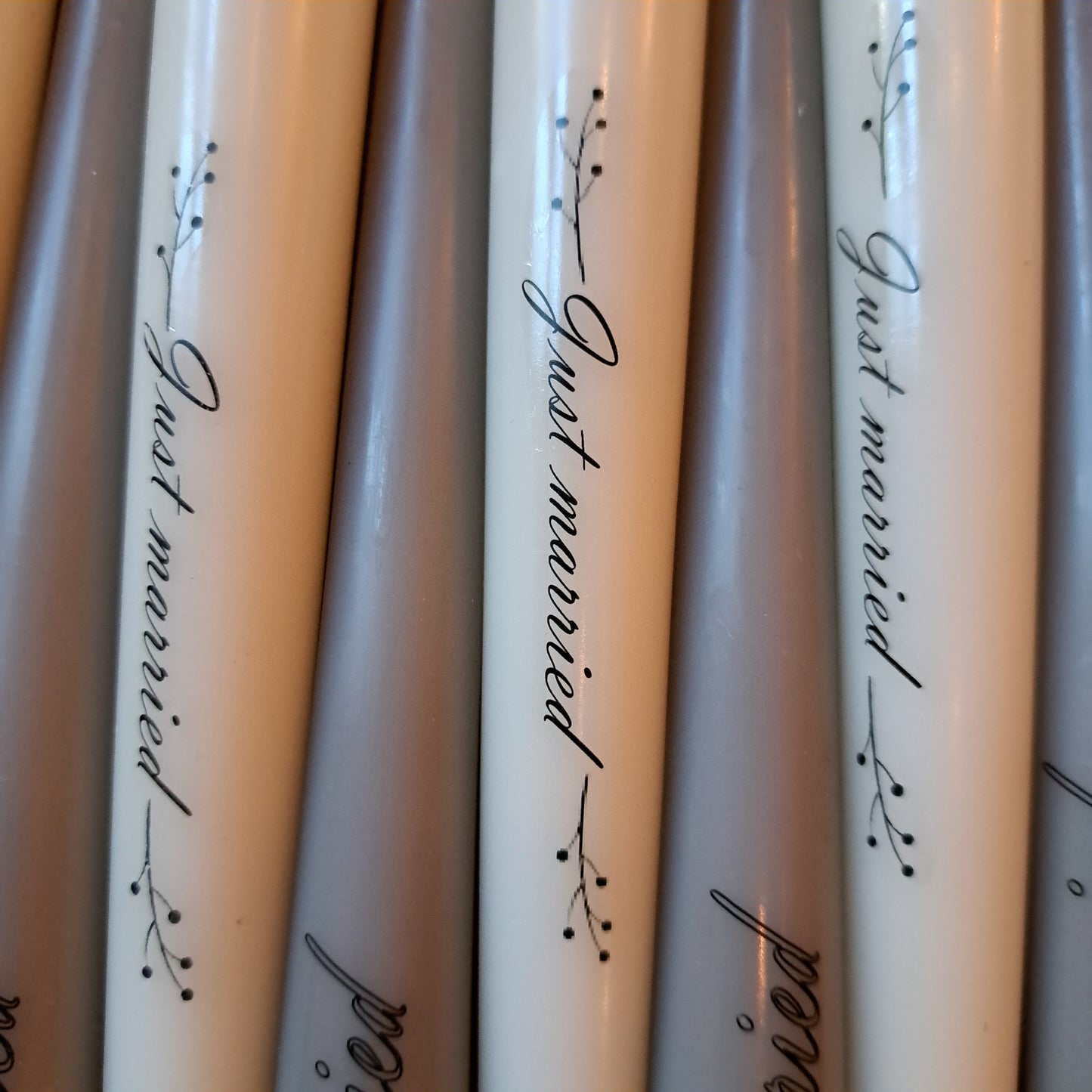 Kerze "just married"