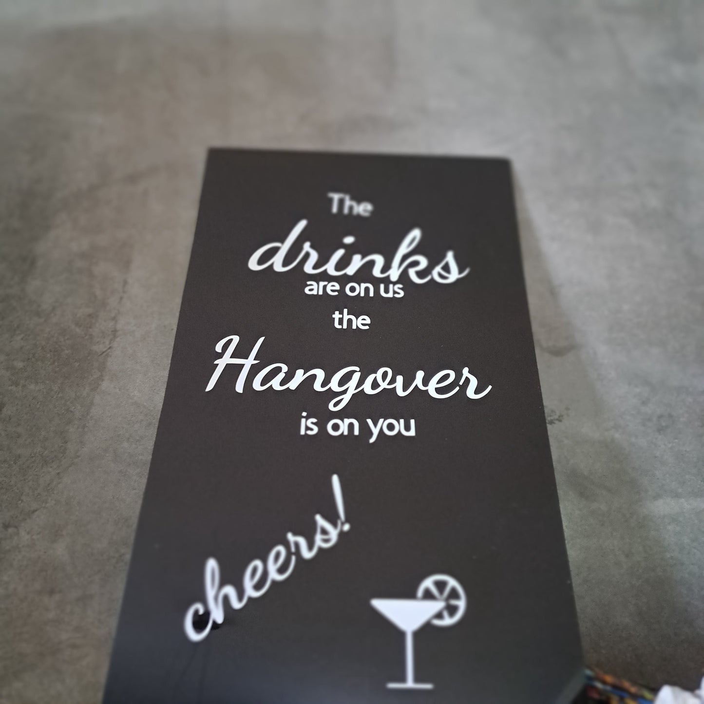 Schild Hangover