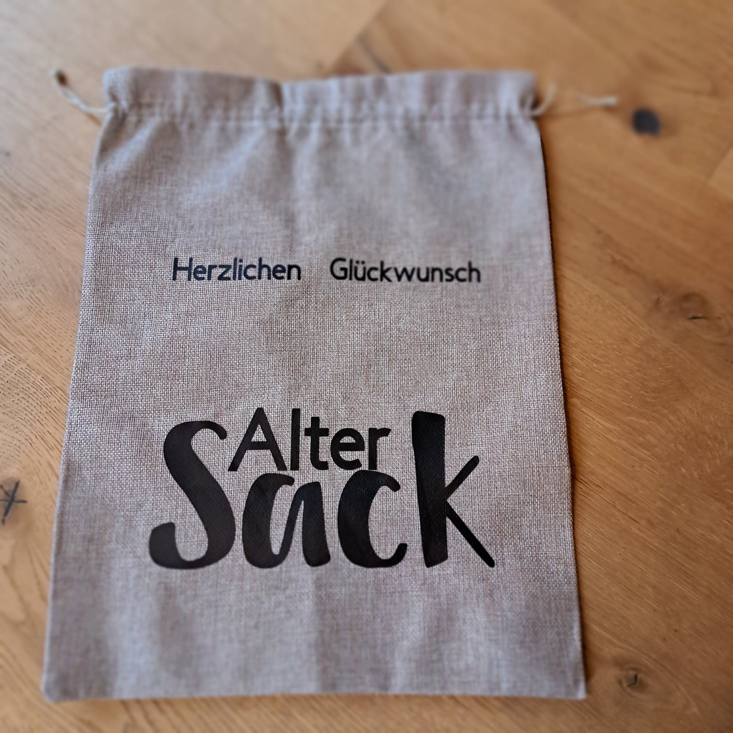 Geschenkverpackung Jute