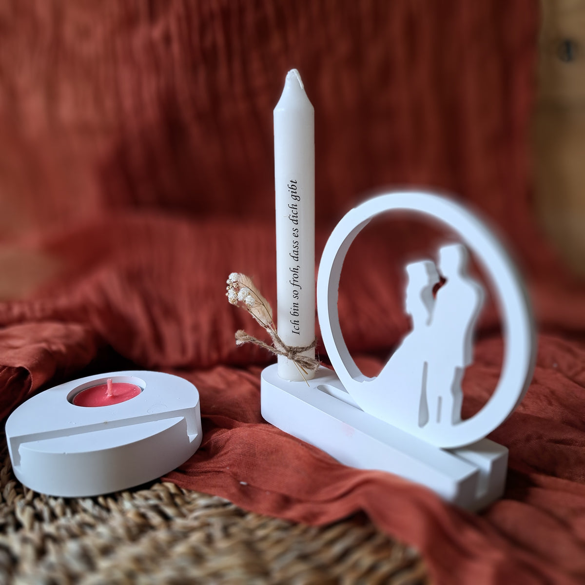 Kerzenhalter Hochzeit – Falter-Webshop