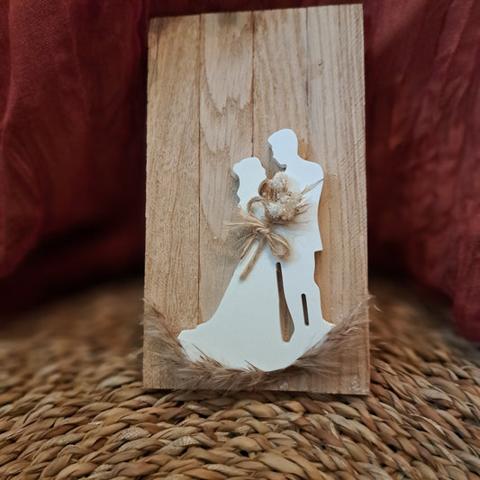 Holzkarte Hochzeit