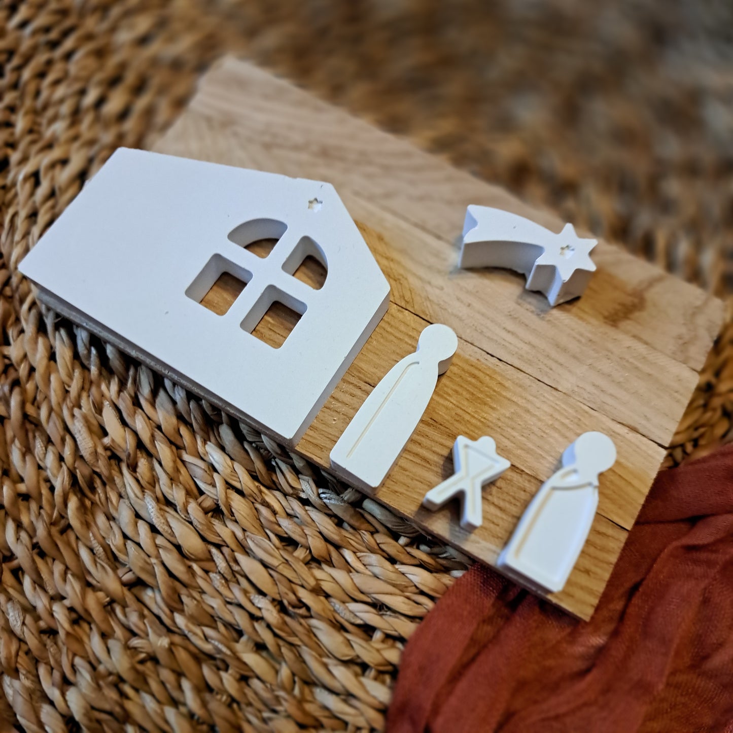 Holzkarte Weihnachten