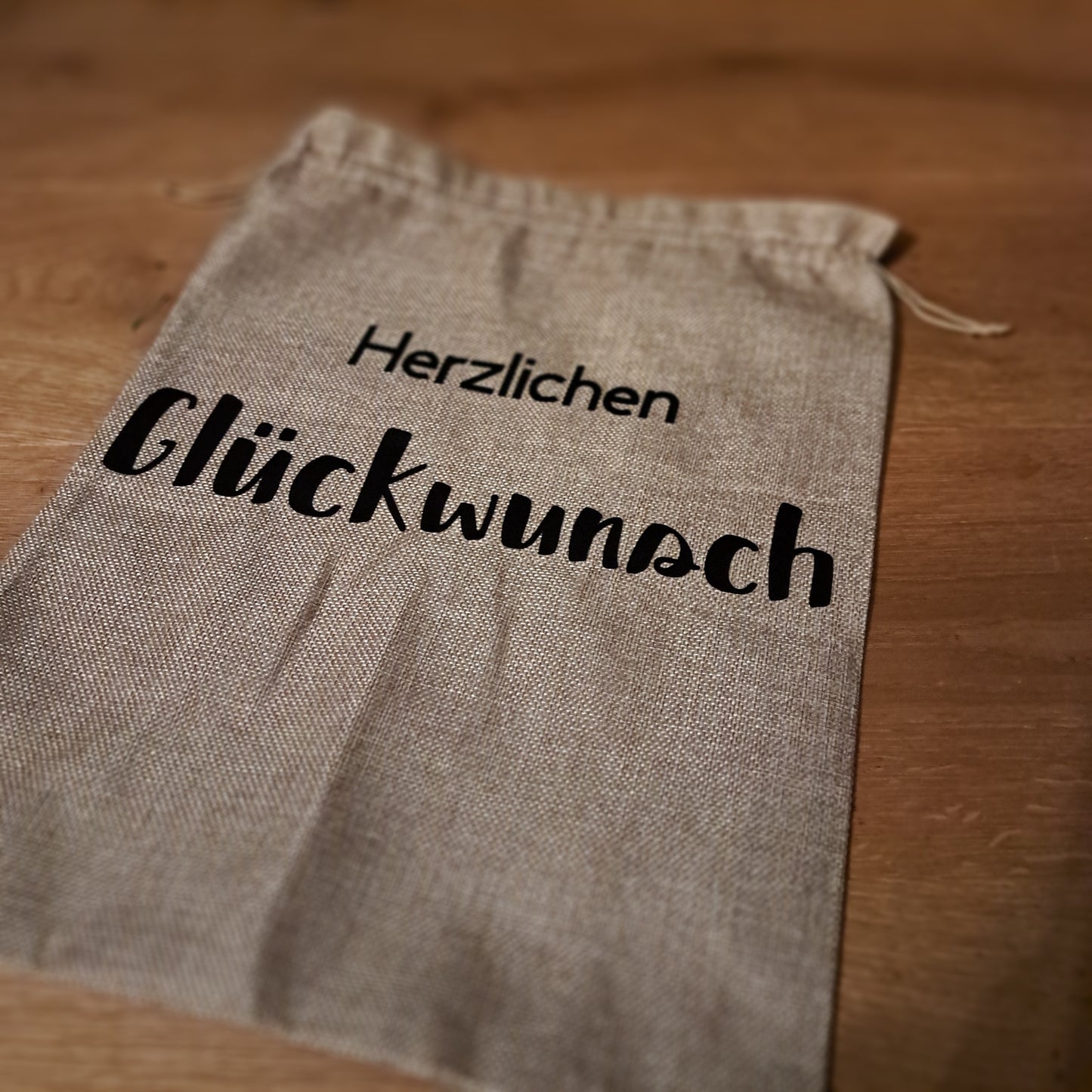 Geschenkverpackung Jute