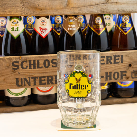 Henkelglaß gerade 0,5l  (altes Emblem)
